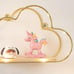 Set of 3 Cloud Shape Floating Shelves with LED Lights Wall Decor,Gold Metal