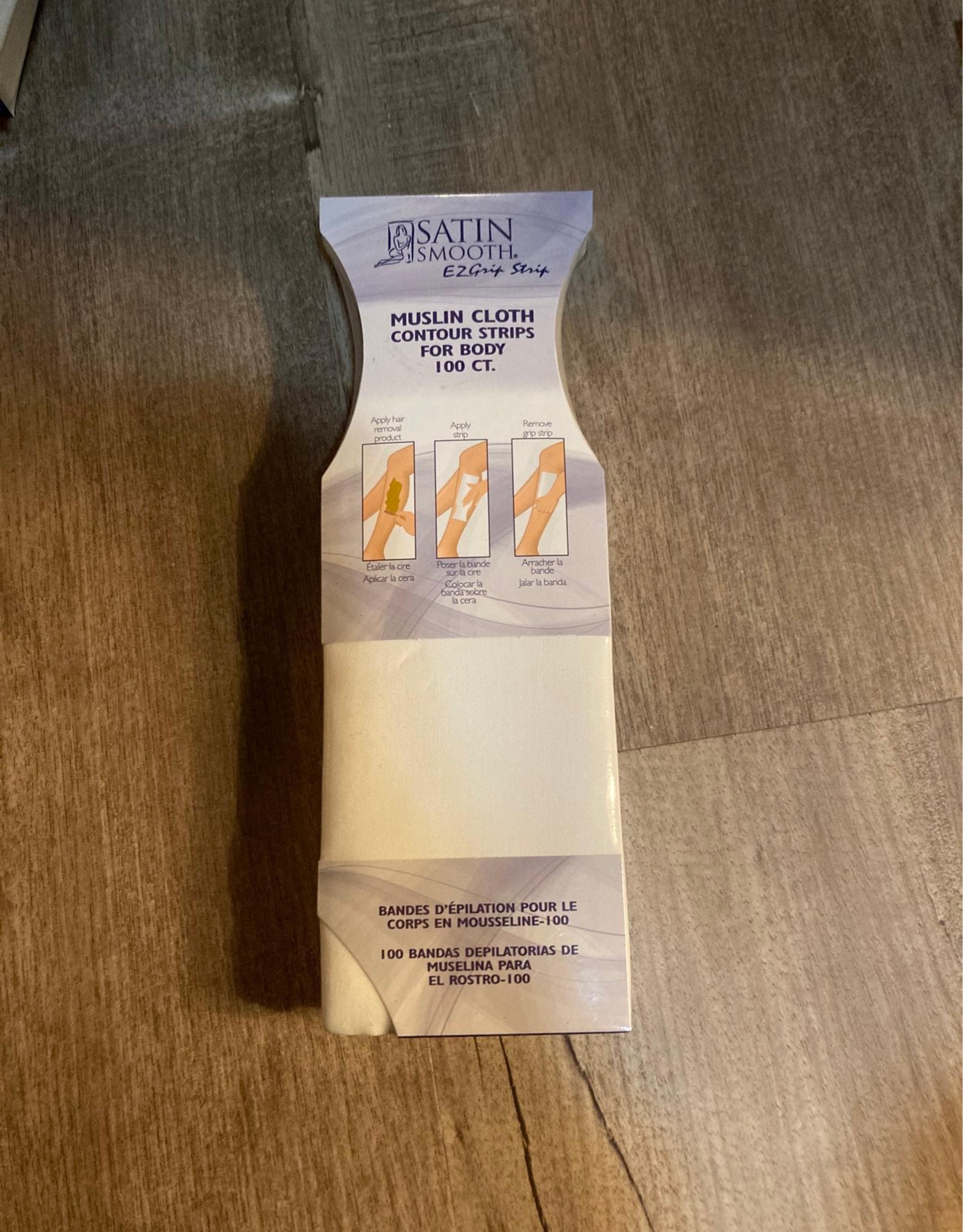 Satin Smooth Muslin cloth contour strips