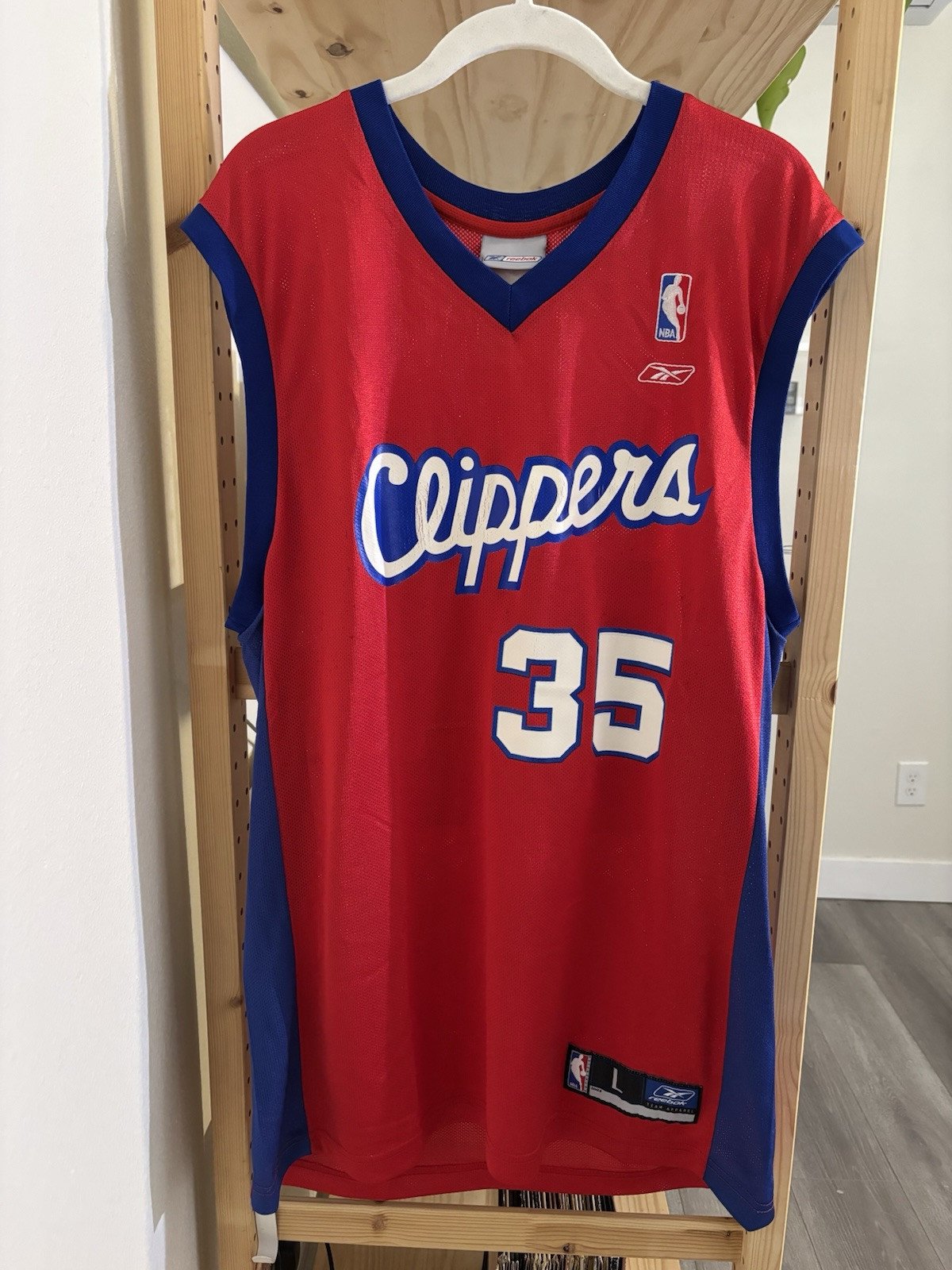 VINTAGE Very Rare CHRIS KAMAN #35 LOS ANGELES CLIPPERS NBA REEBOK JERSEY Men L