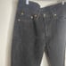 Levis 550 Jeans Men 36 x 34 Black Dark Wash Regular Straight Denim Red Tab Marl