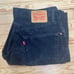 Levis 550 Jeans Men 36 x 34 Black Dark Wash Regular Straight Denim Red Tab Marl