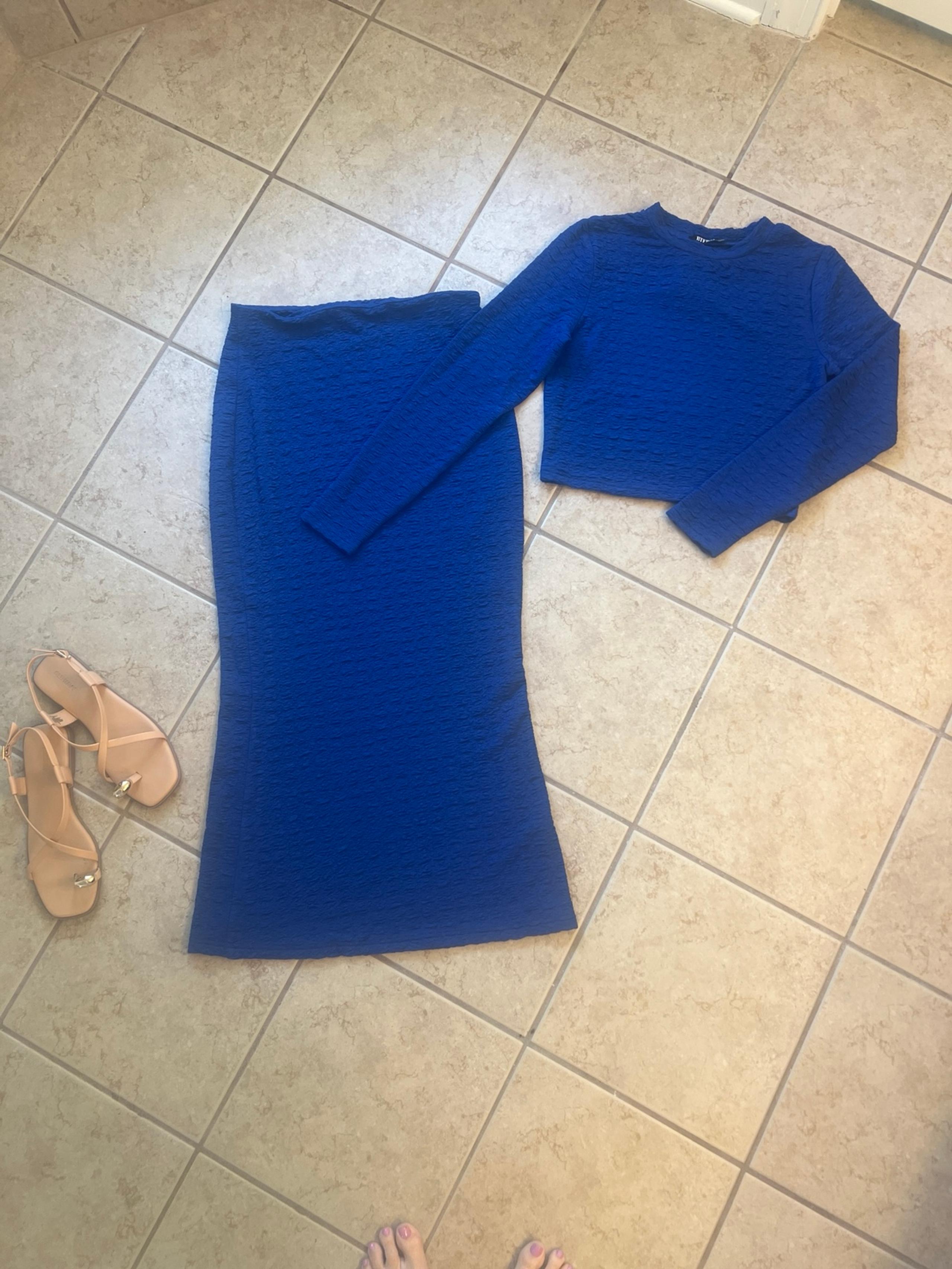 NEVER WORN with tags Maxi skirt set (cobalt blue) 4 way stretchy