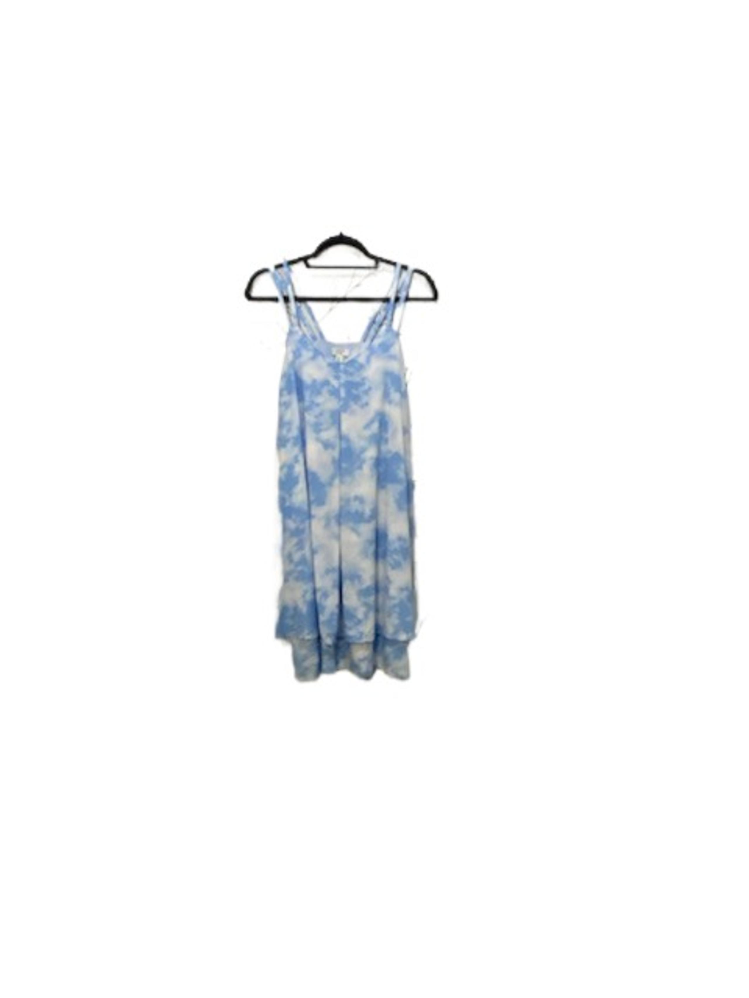 NWT CROWN & IVY Womens Cloud Print Vneck Sun Dress Size M Flowy Fairy Ethereal