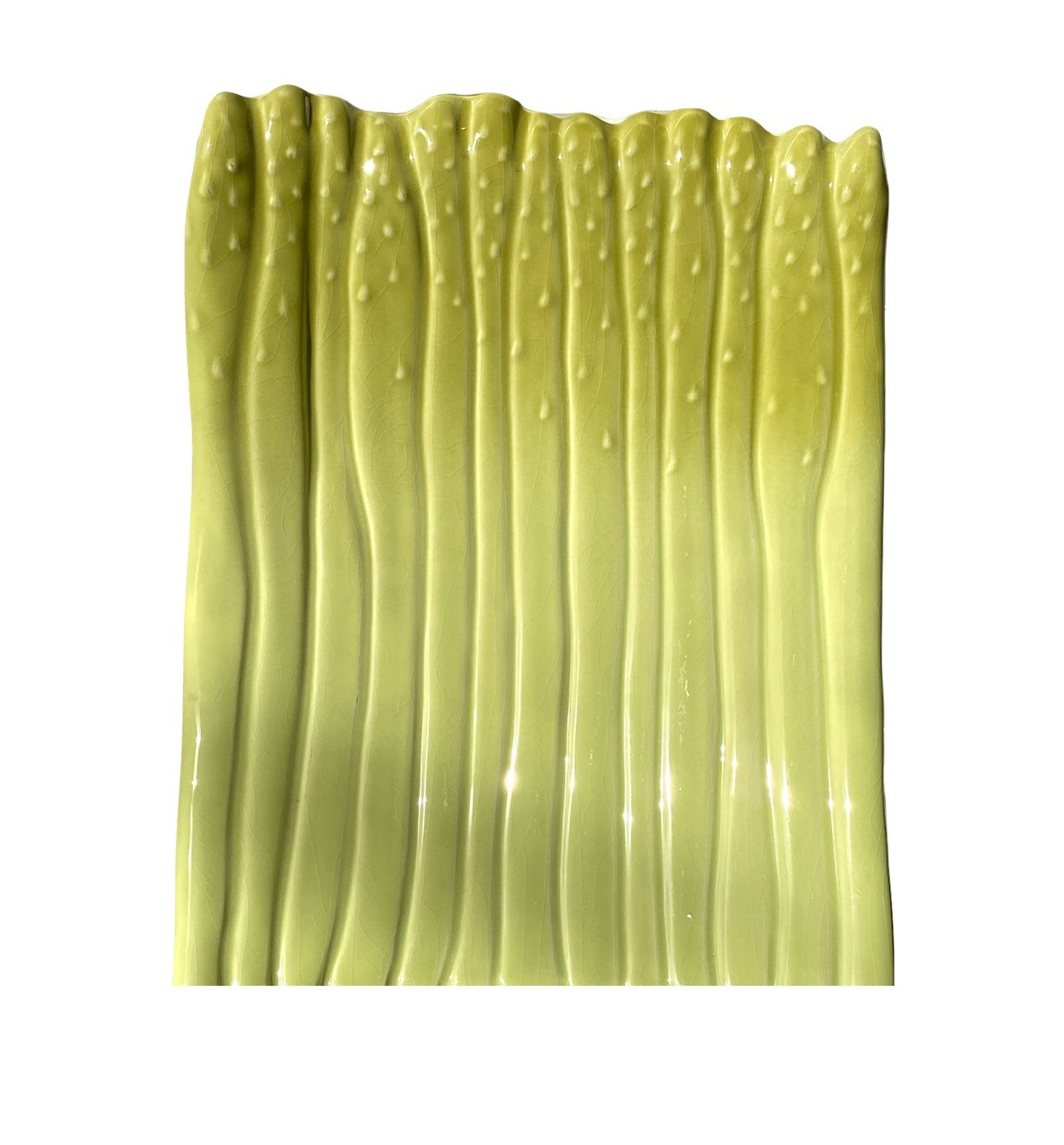 Vintage California Pottery Asparagus Bunch Design Ceramic Serving Dish #3620 12