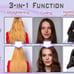 Heated Styling/Curling Iron Brush | 3-in-1 Ceramic 1 inch Ionic Hair Curler