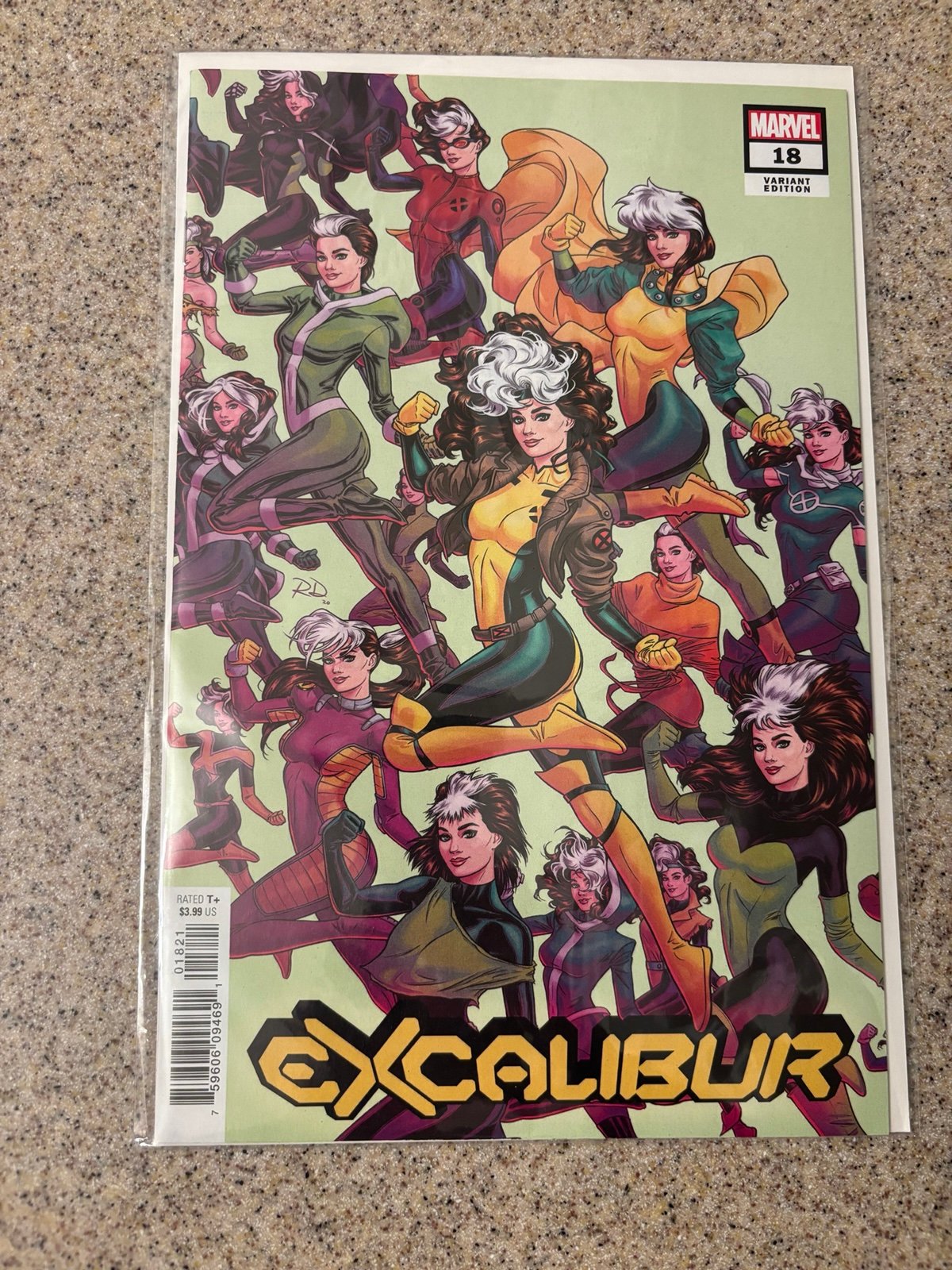 EXCALIBUR #18 1:25 ROGUE Dauterman Variant Exellent Condition Marvel