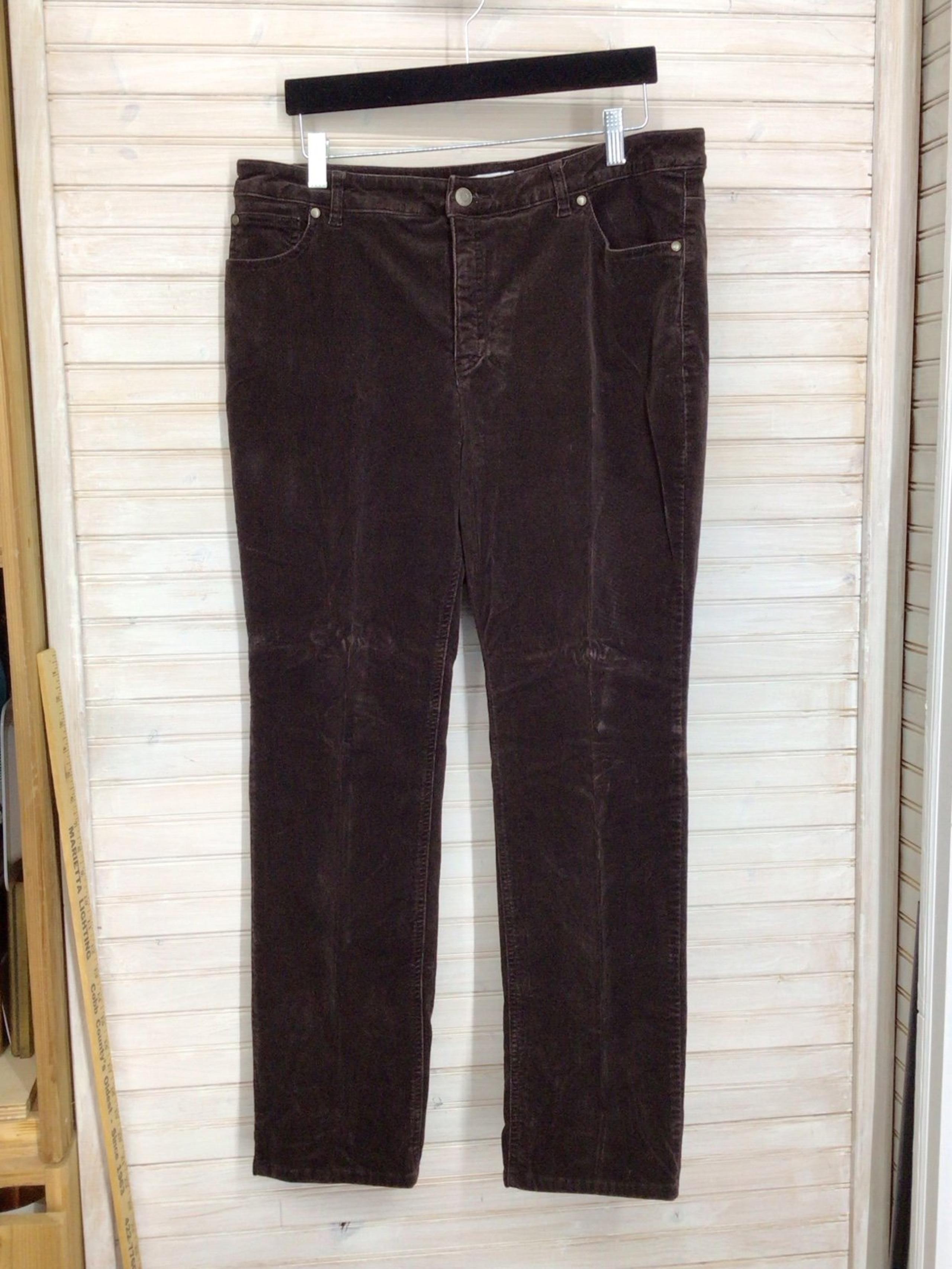Charter Club Women’s 14 Dark Brown Cotton Stretch Corduroy Pants