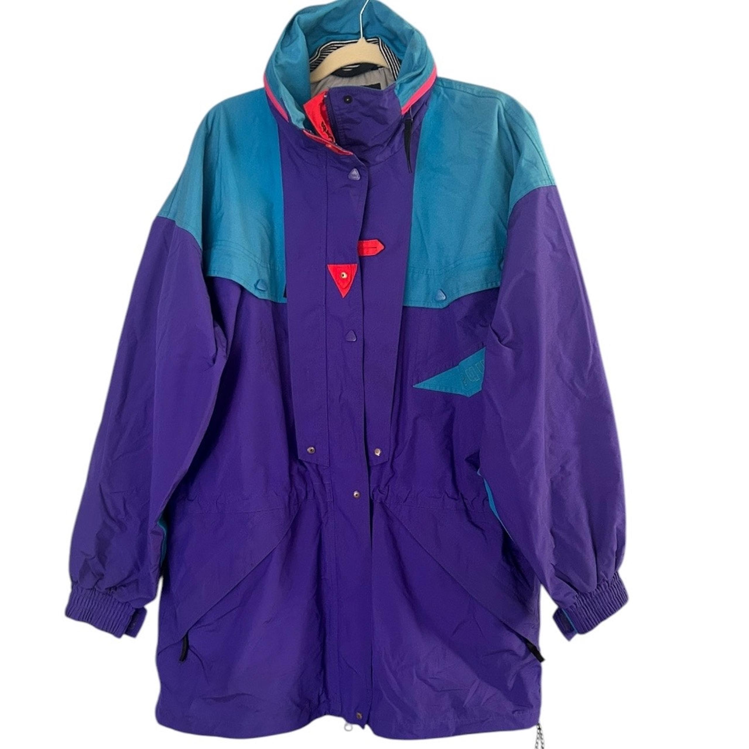 Helly Hansen VTG Equipe Ski Jacket Women's Large Color Block Gorpcore MINOR FLAW