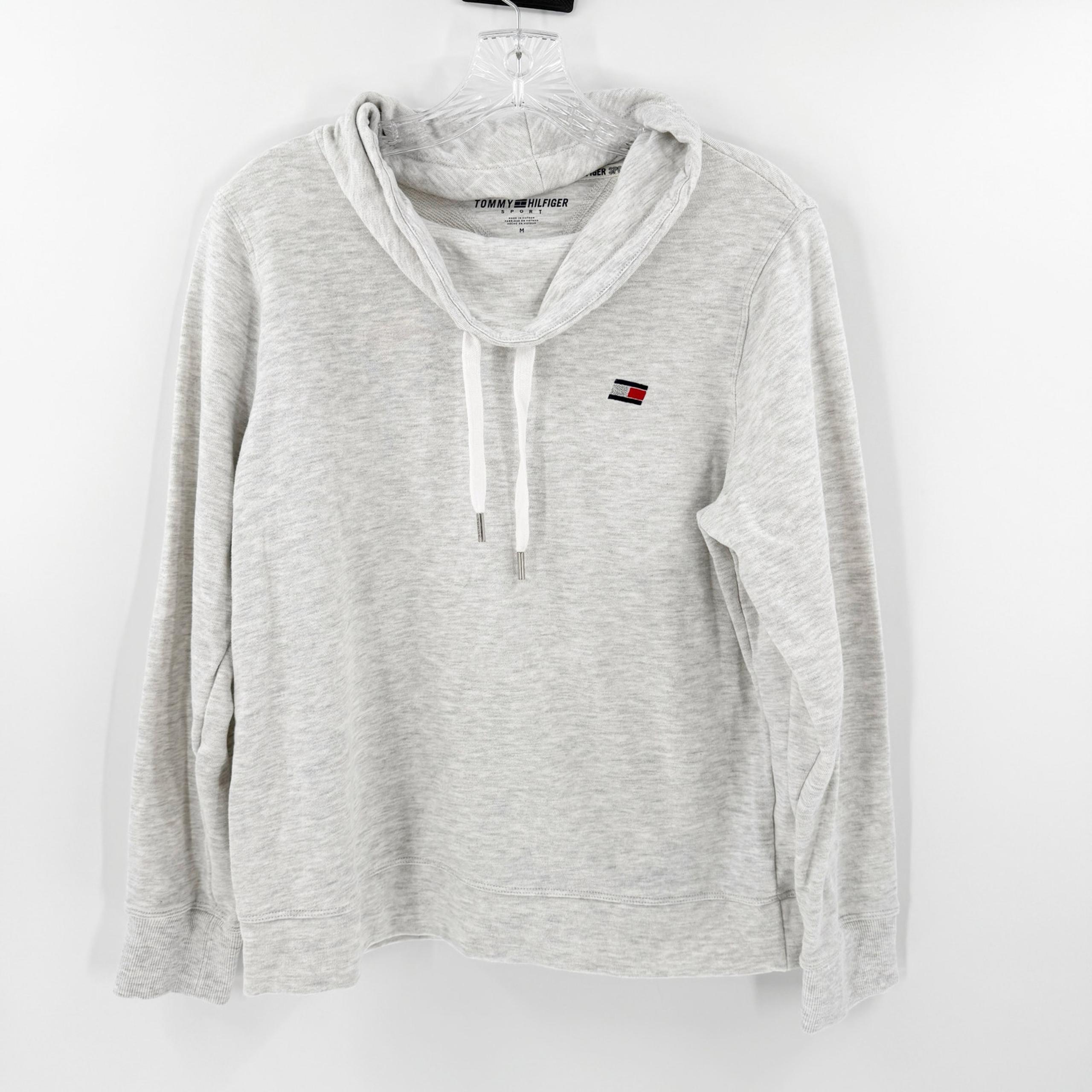 Tommy Hilfiger Sport Gray Pullover Cotton Blend Sweatshirt Women's Size Medium
