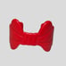 Vintage Red Bakelite Bow Bangle Bracelet Red