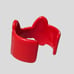Vintage Red Bakelite Bow Bangle Bracelet Red