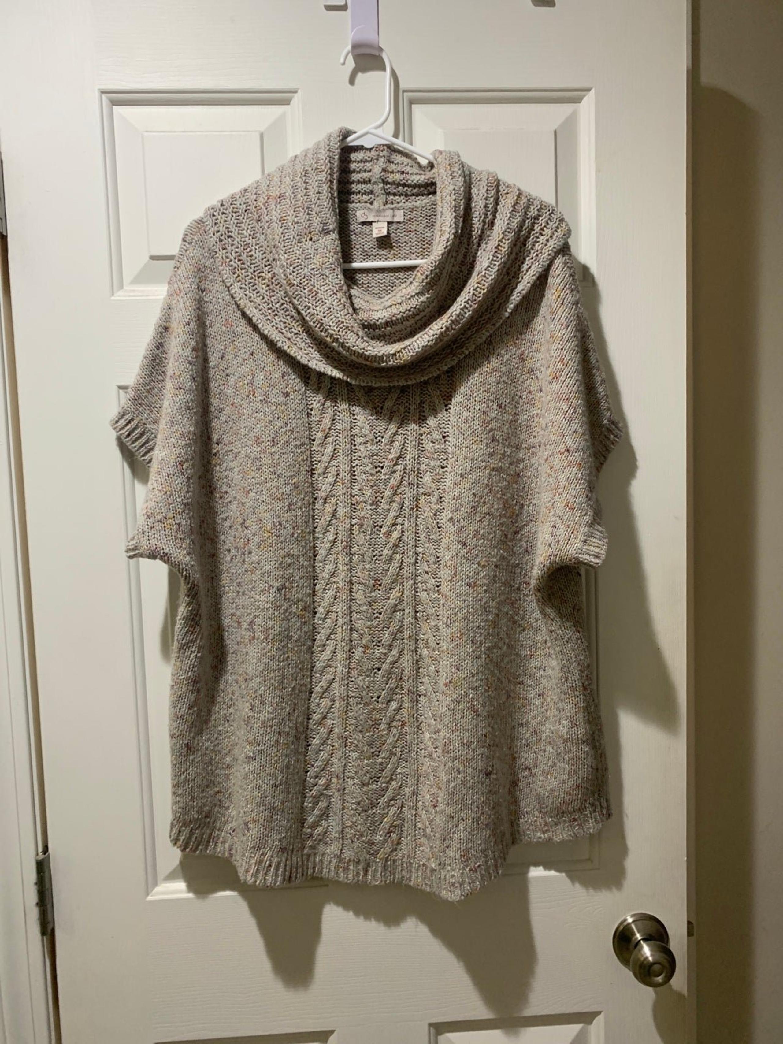 Dress Bard short sleeve cowl neck sweater 3X