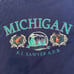 Michigan K.I. Sawyer A.F.D vintage tee shirt. Navy Blue. Size XXL