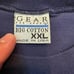 Michigan K.I. Sawyer A.F.D vintage tee shirt. Navy Blue. Size XXL