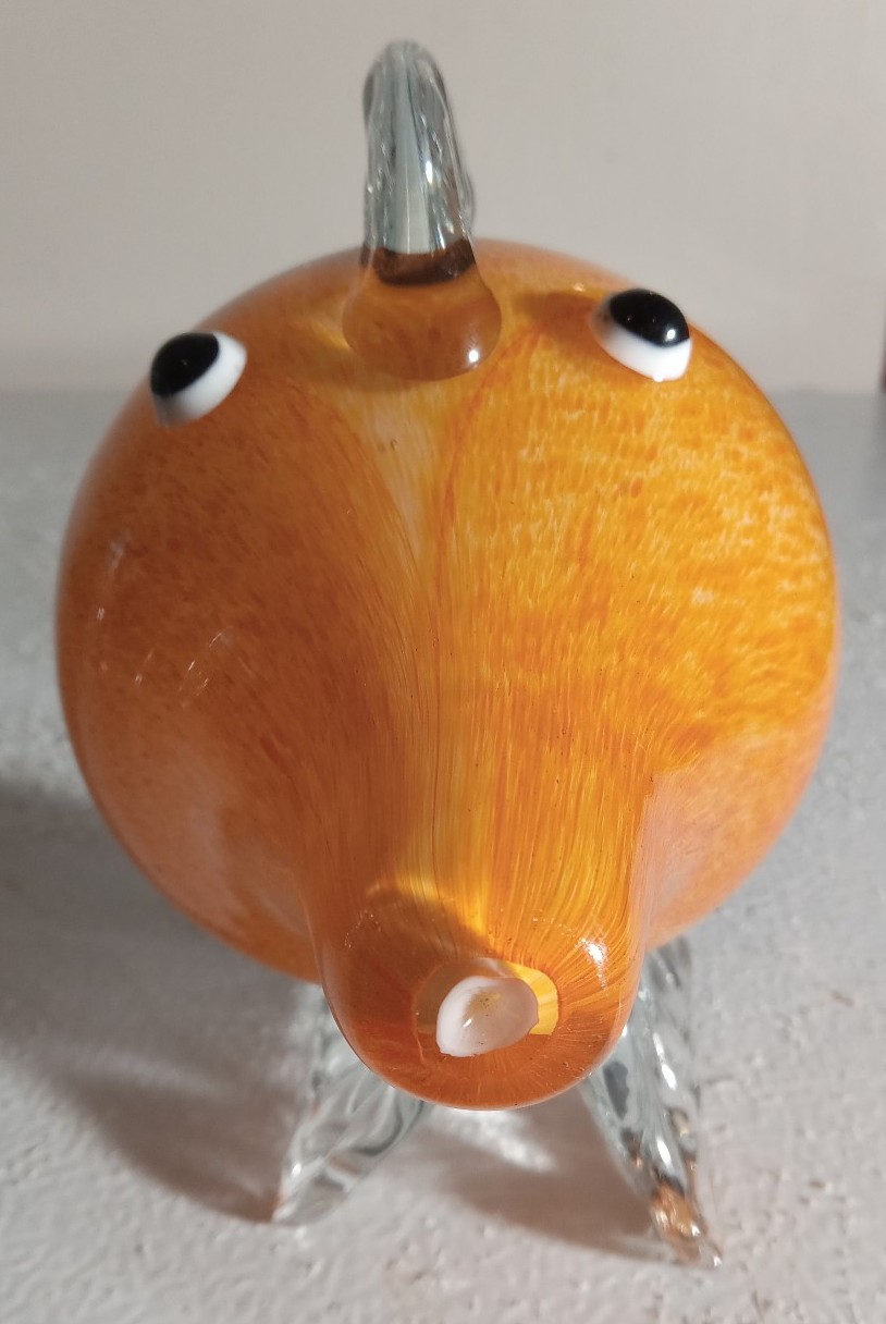 Vintage Italian Murano Blown Glass Fish Figurine Collectable