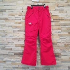 North Face Womens Red Small Snow Pants Ski Snowboard Winter Snowsuit Bibs Suit S