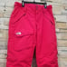 North Face Womens Red Small Snow Pants Ski Snowboard Winter Snowsuit Bibs Suit S