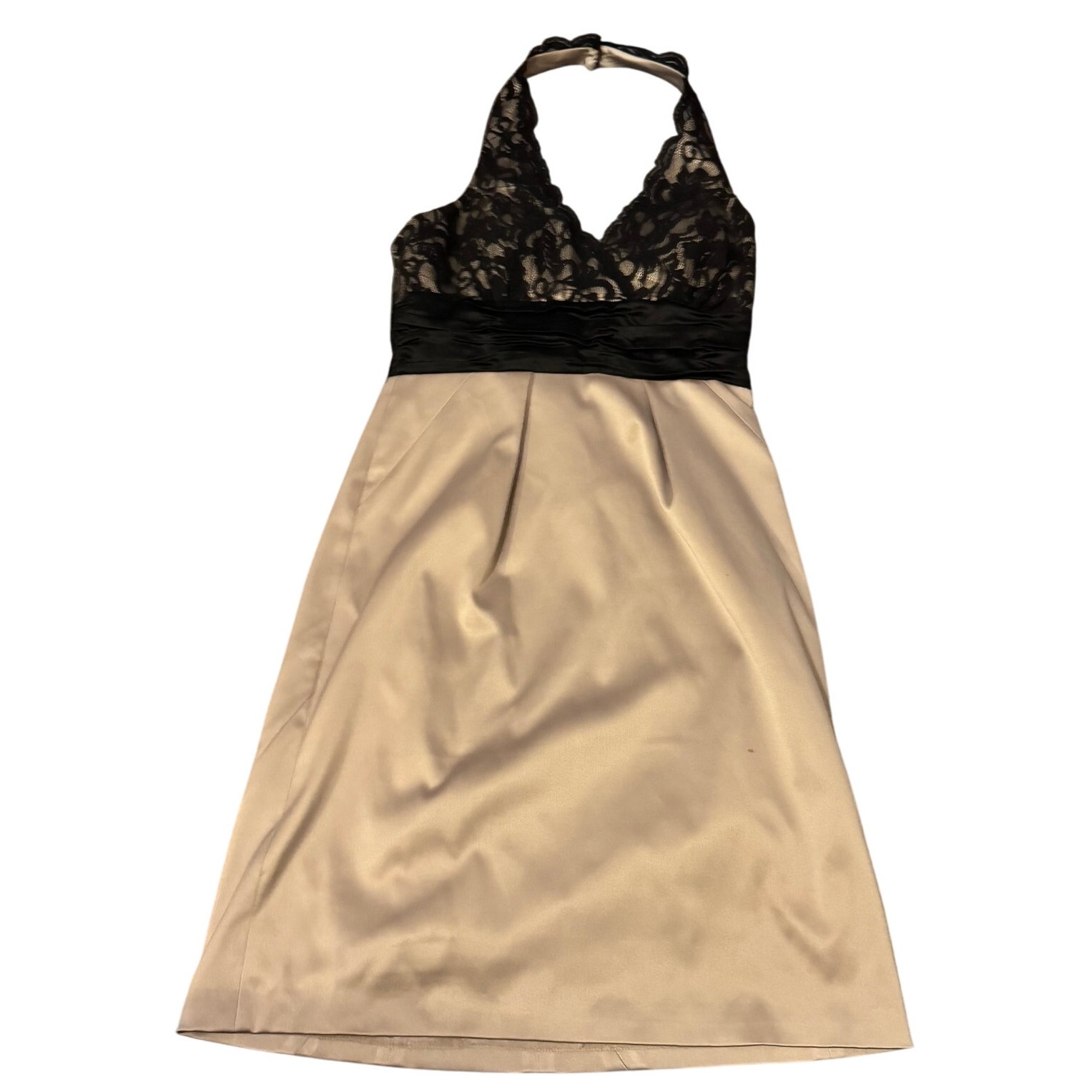 Size 8 BCBG Generation Lace Gold Black Dress
