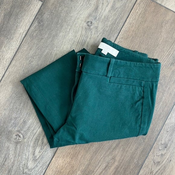 Dark Green LOFT Trouser Dress Pants