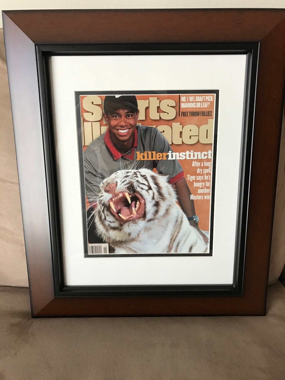 Tiger Woods 1998 Sports Illustrated Full Issue Framed & Matted