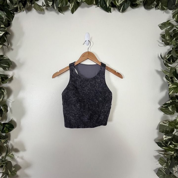 Lululemon Athletic Invigorate Training Tank Top Denim Wash Black Women’s Sz 4