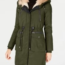 Lucky Brand faux fur lined multi pocket anorak