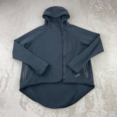 Nike Hoodie Women Medium Faded Black Tech Fleece Cover Cape Jacket Zip Thumbhole