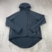 Nike Hoodie Women Medium Faded Black Tech Fleece Cover Cape Jacket Zip Thumbhole