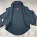 Nike Hoodie Women Medium Faded Black Tech Fleece Cover Cape Jacket Zip Thumbhole