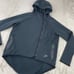 Nike Hoodie Women Medium Faded Black Tech Fleece Cover Cape Jacket Zip Thumbhole