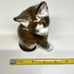 Vintage Rosenthal Figurine Brown & White Sitting Kitten, Germany