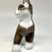 Vintage Rosenthal Figurine Brown & White Sitting Kitten, Germany