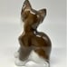 Vintage Rosenthal Figurine Brown & White Sitting Kitten, Germany