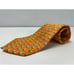 Brooks Brothers 346 Tie Men's Foulard Geometric Orange Yellow Saliboats Silk USA