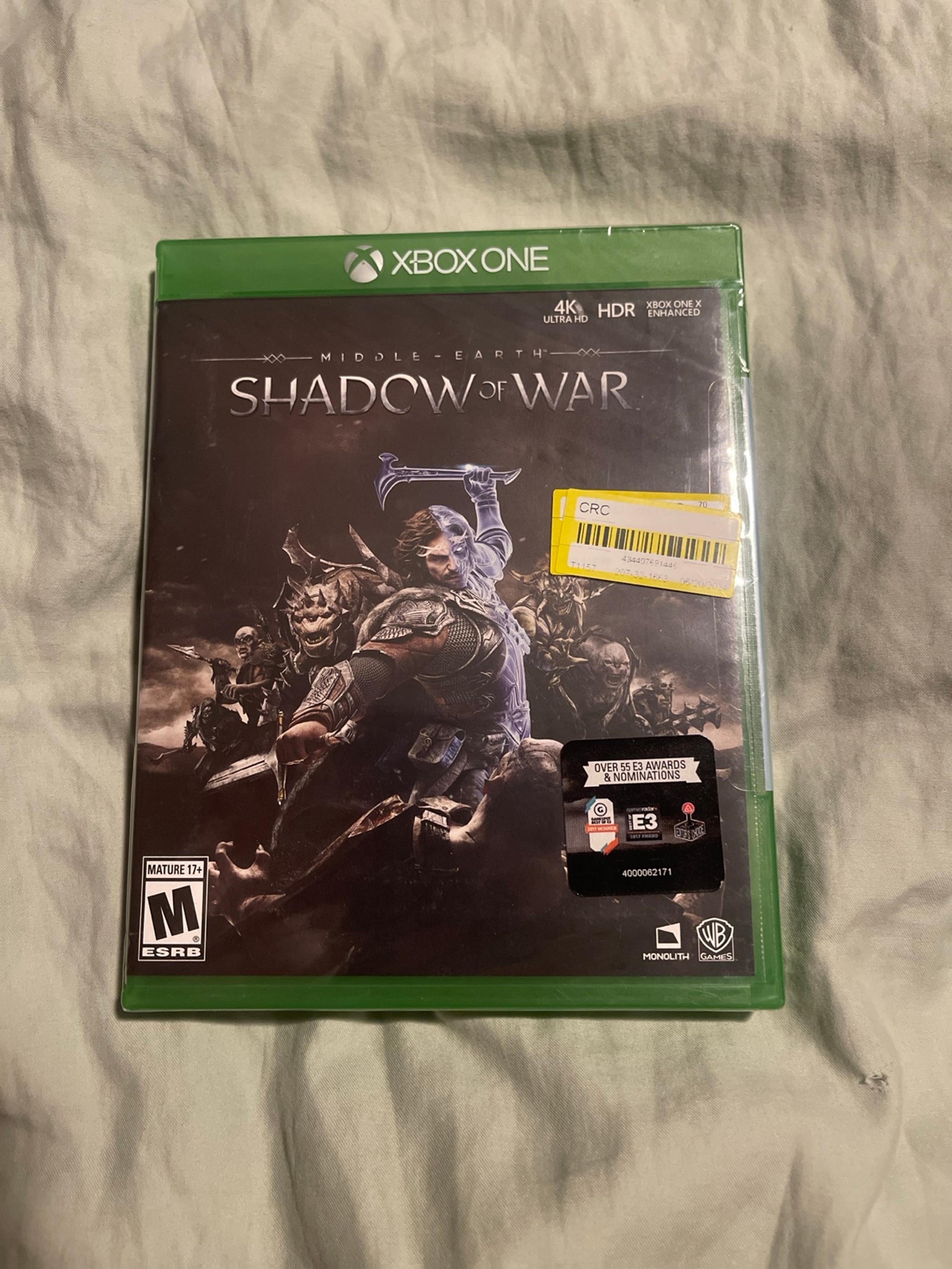 Middle Earth Shadow Of War For Xbox One