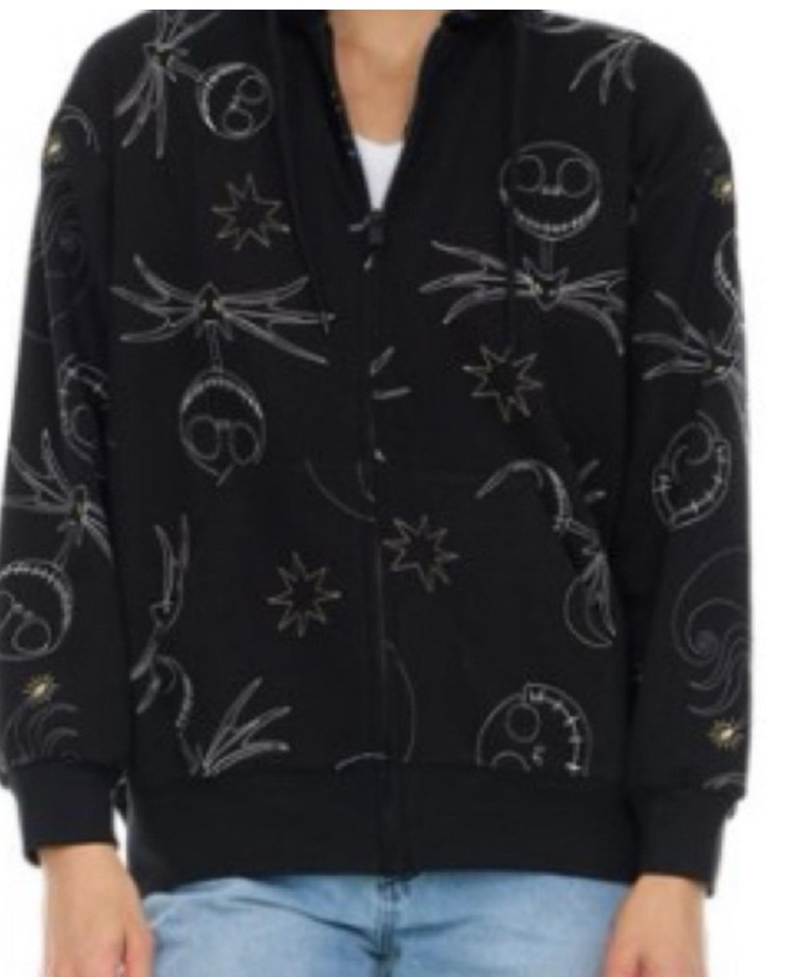 Disney Nightmare Before Christmas Women’s Large Zip Up Regular Fit Jacket NWT
