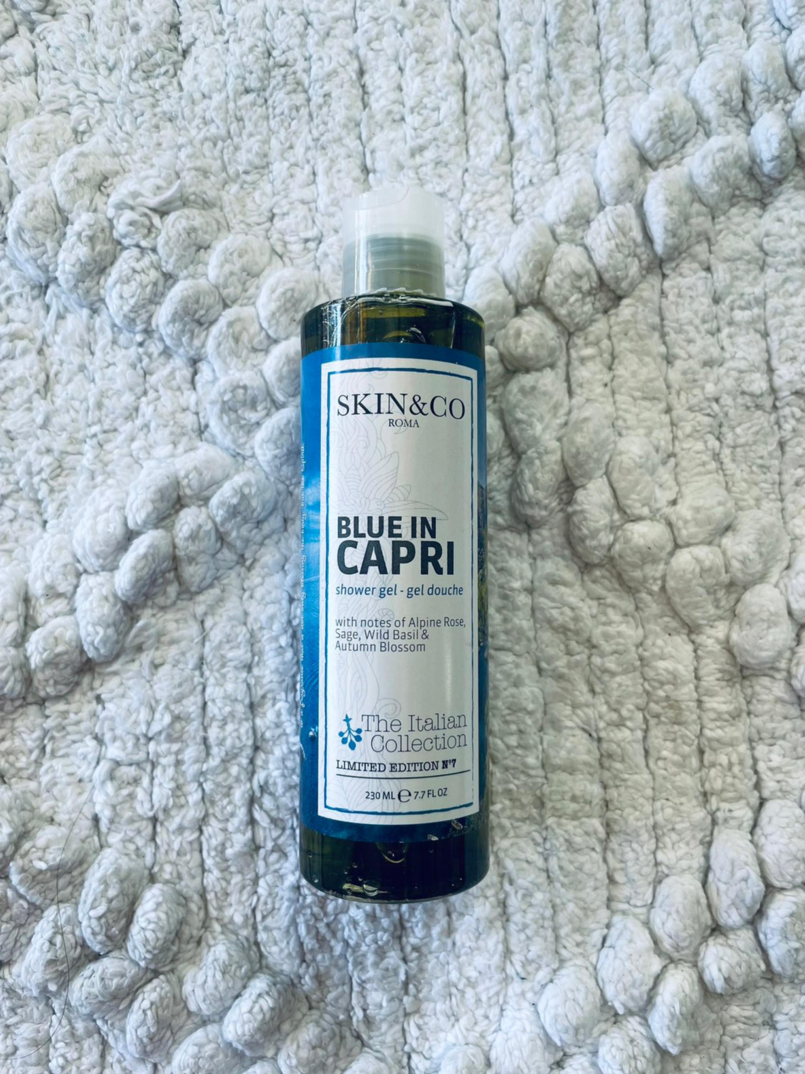 Skin & Co Roma Blue In Capri Shower Gel 7.7oz 230mL New & Sealed Organic
