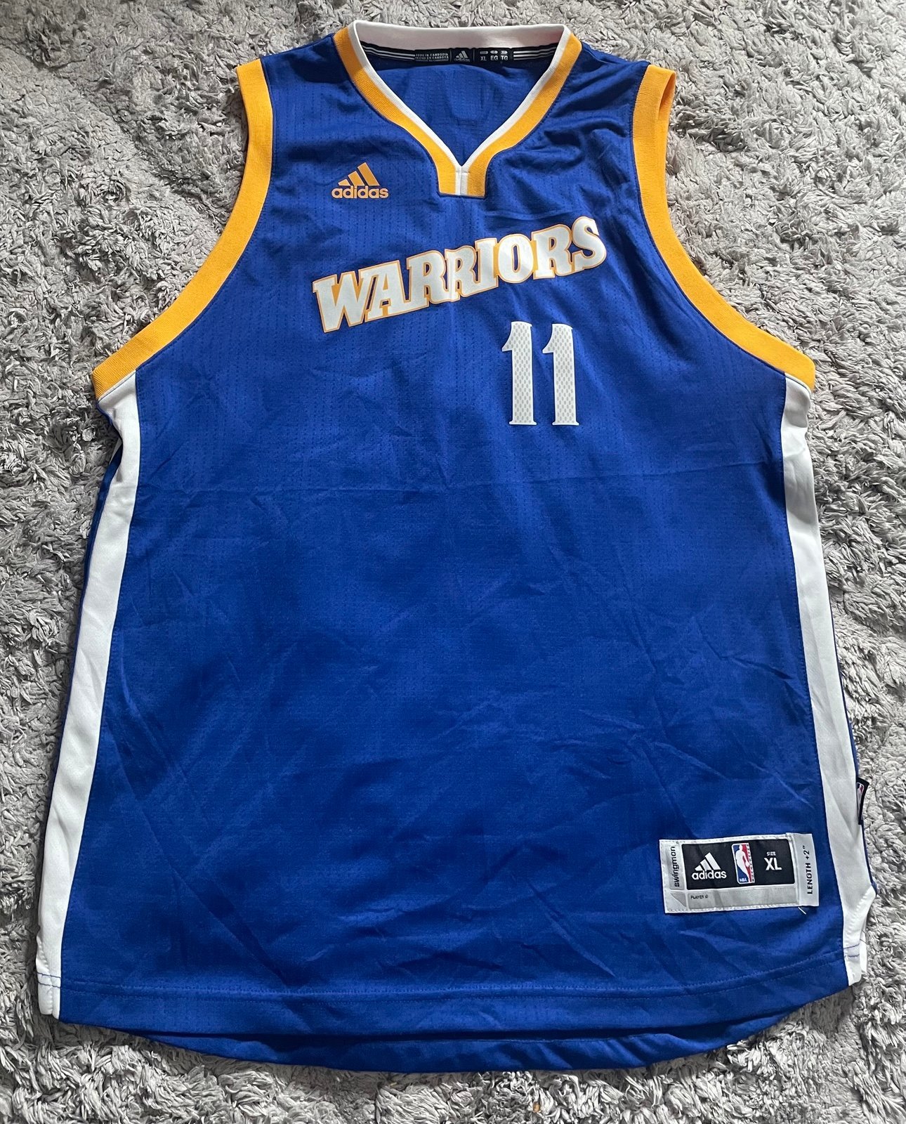 Adidas Klay Thompson #11 Jersey Youth Size XL Golden State Warriors NBA