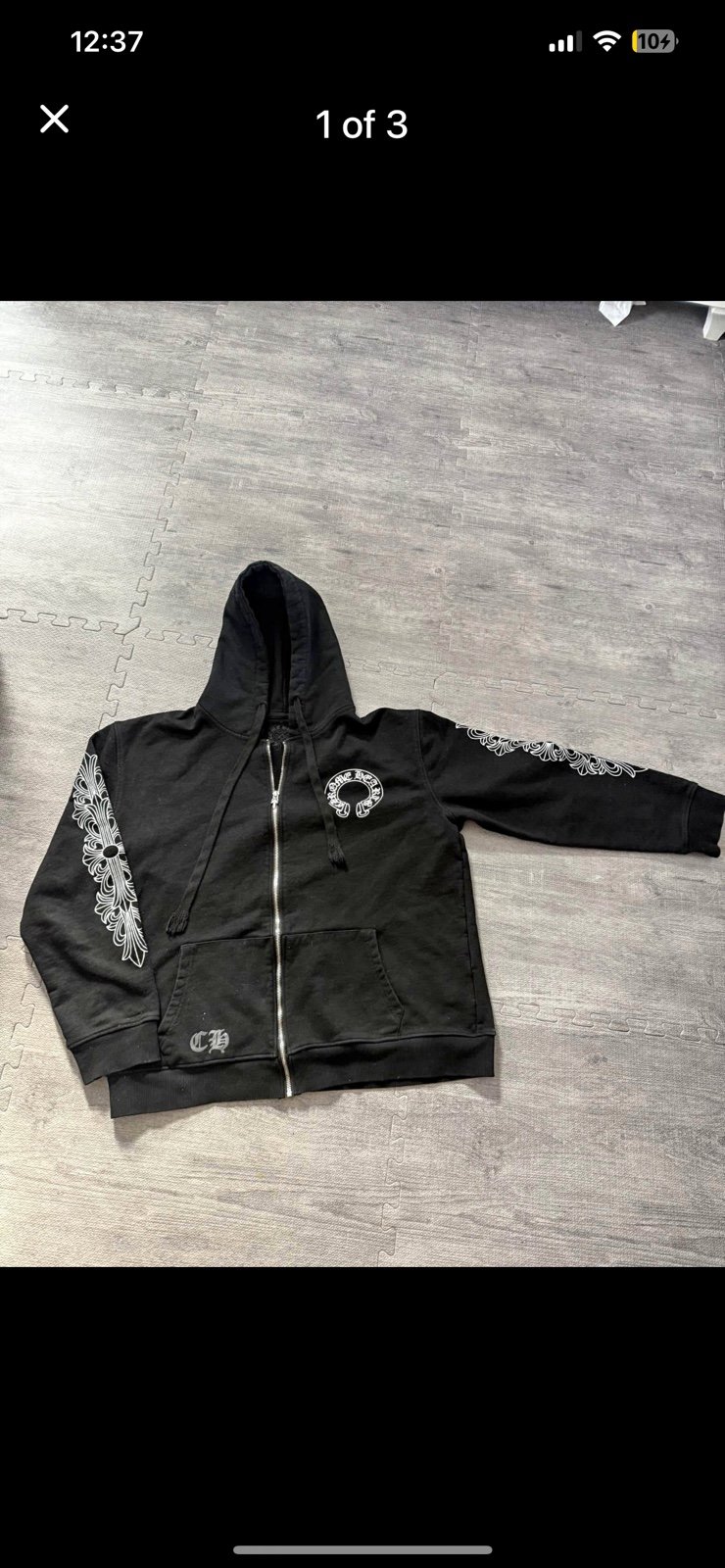 Chrome hearts zip up