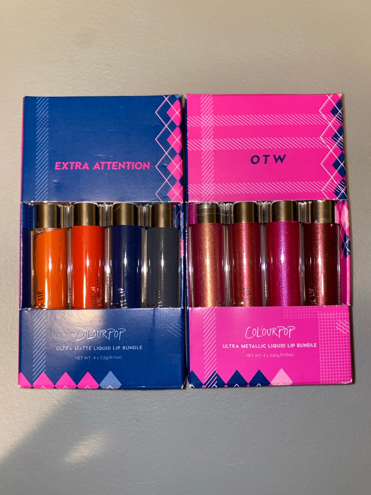 New Colourpop Bundle of 2 OTW & Extra Attention Liquid Lip Bundles