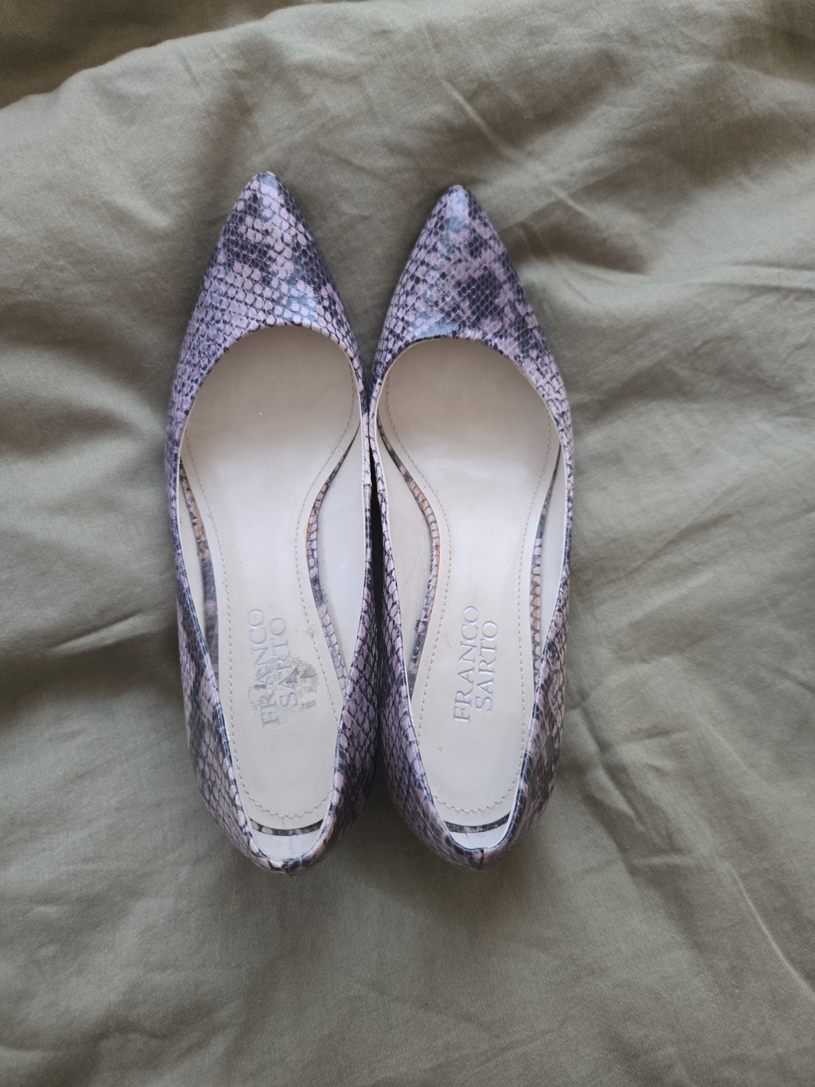 Franco Sarto Snakeskin Pattern Heels
