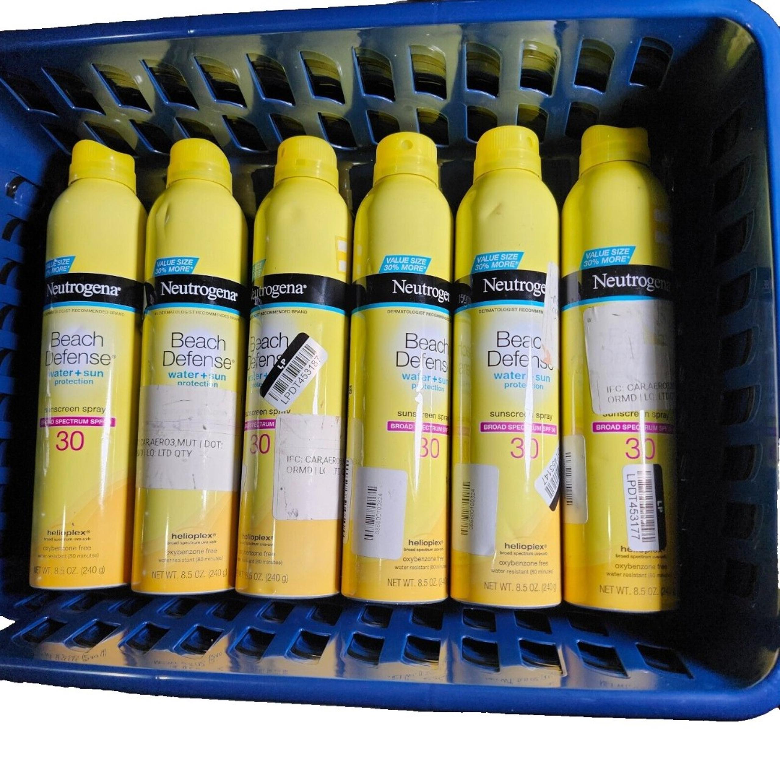 Neutrogena Beach Defense Body Sunscreen Spray Lotion SPF 30 2 Pack 8.5 OZ Each