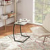 C-Shaped Couch Table for Sofa Laptop Light Grey