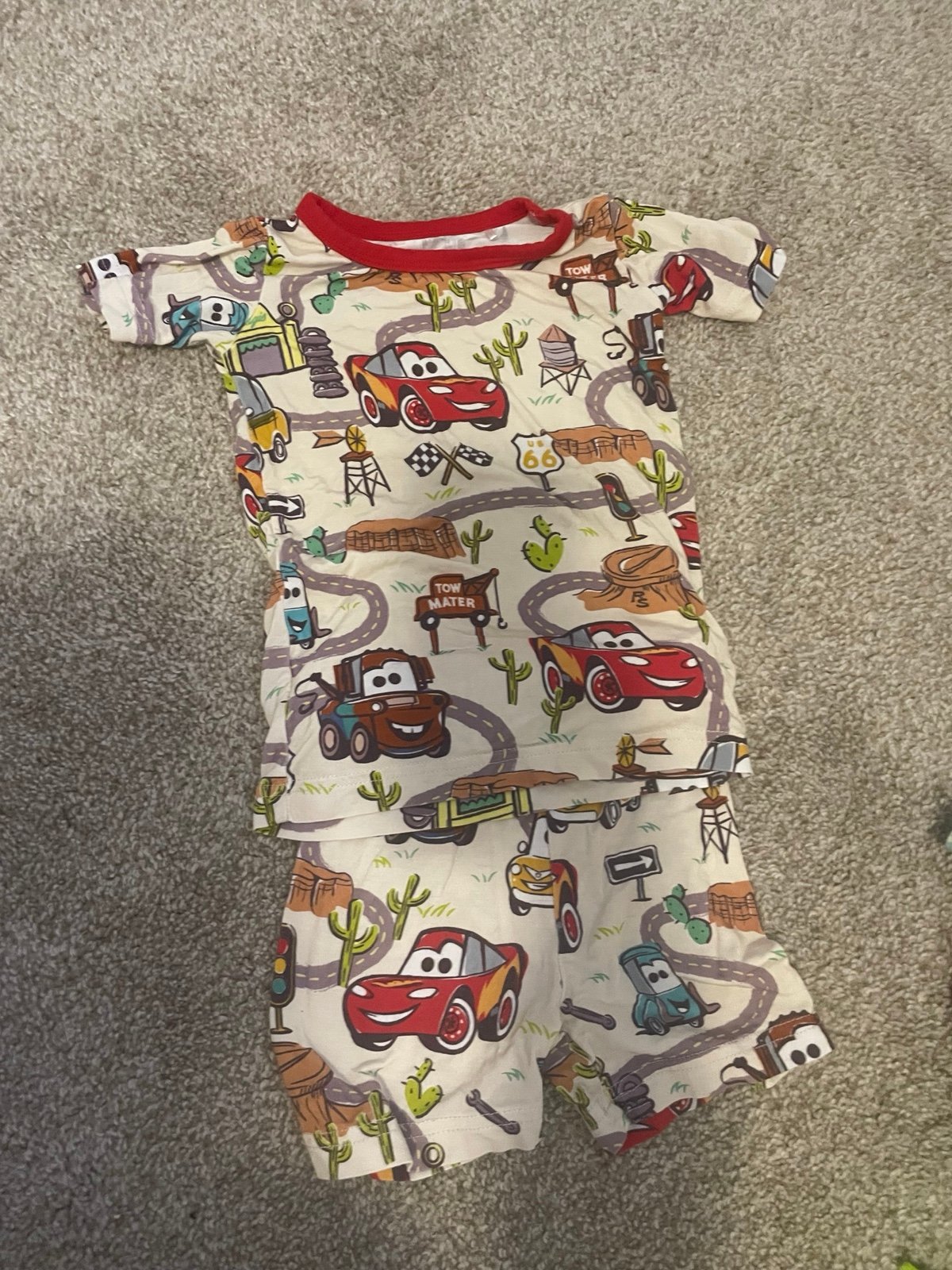 Cars 2 piece little sleepies