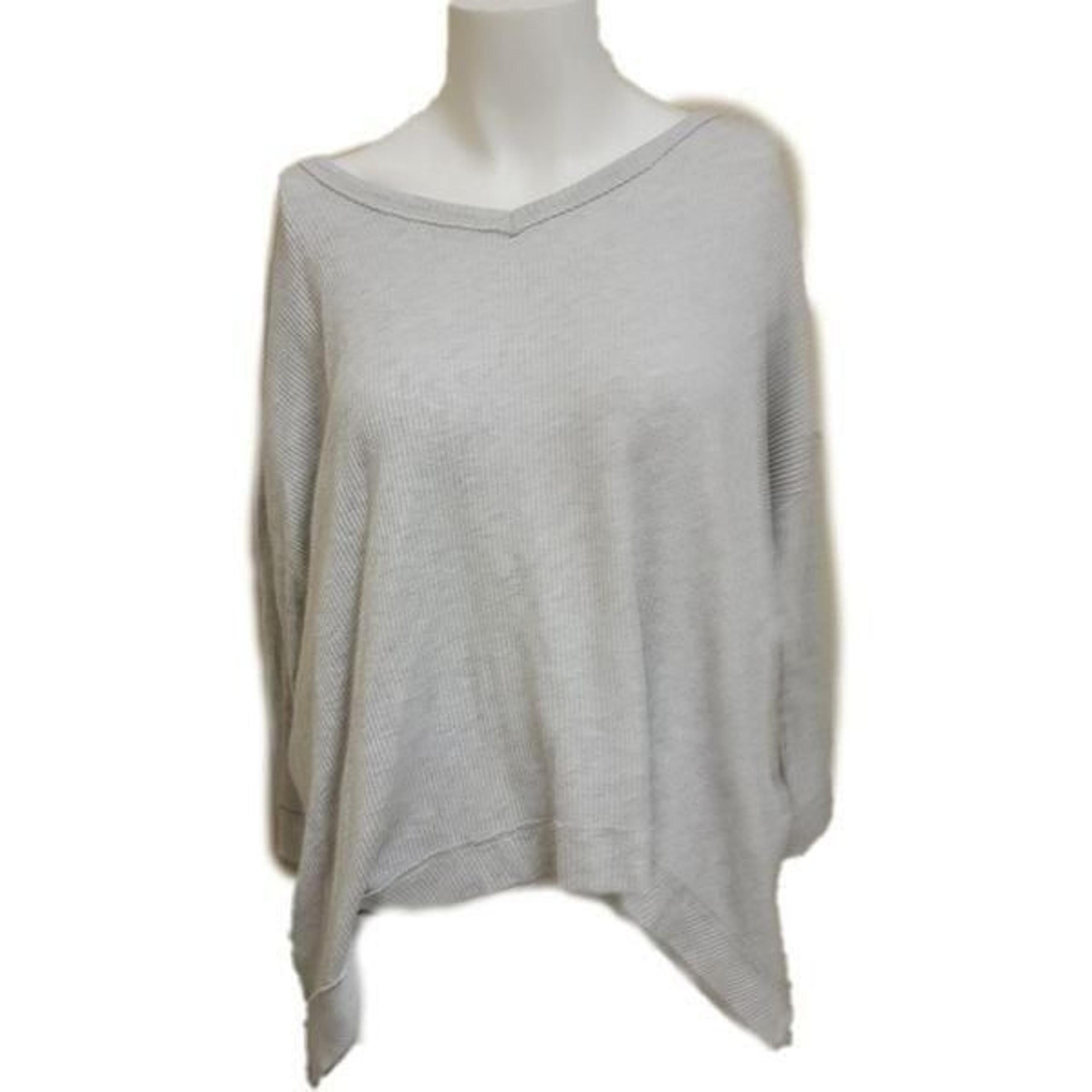 Comfy casual sweater Rue21 small grey ribbed relaxed fit pullover