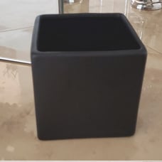 Black rectangle vase nwot