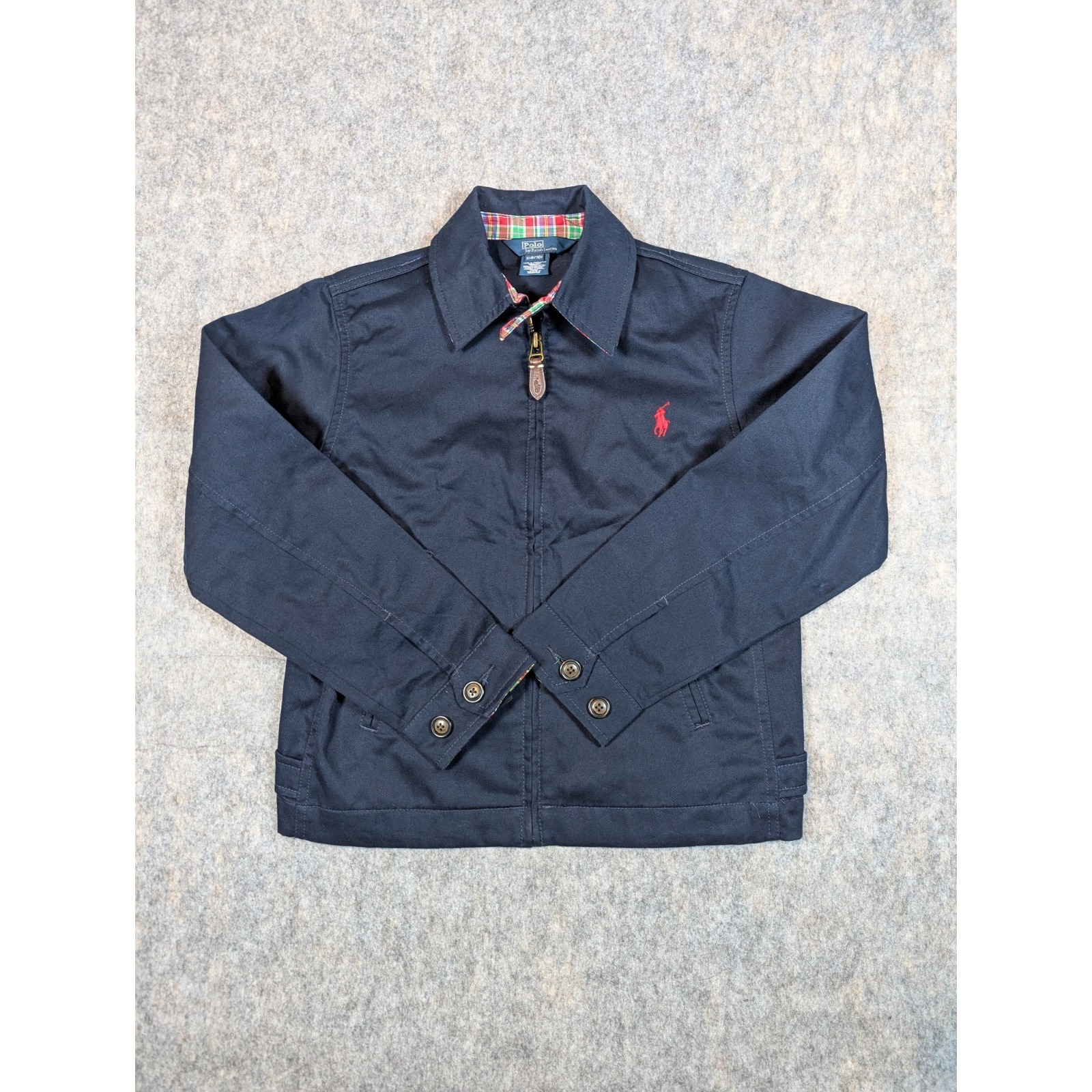 Boy's/Kid's Vintage Polo Ralph Lauren Full Zip Basic Jacket Small (8-10) Preppy