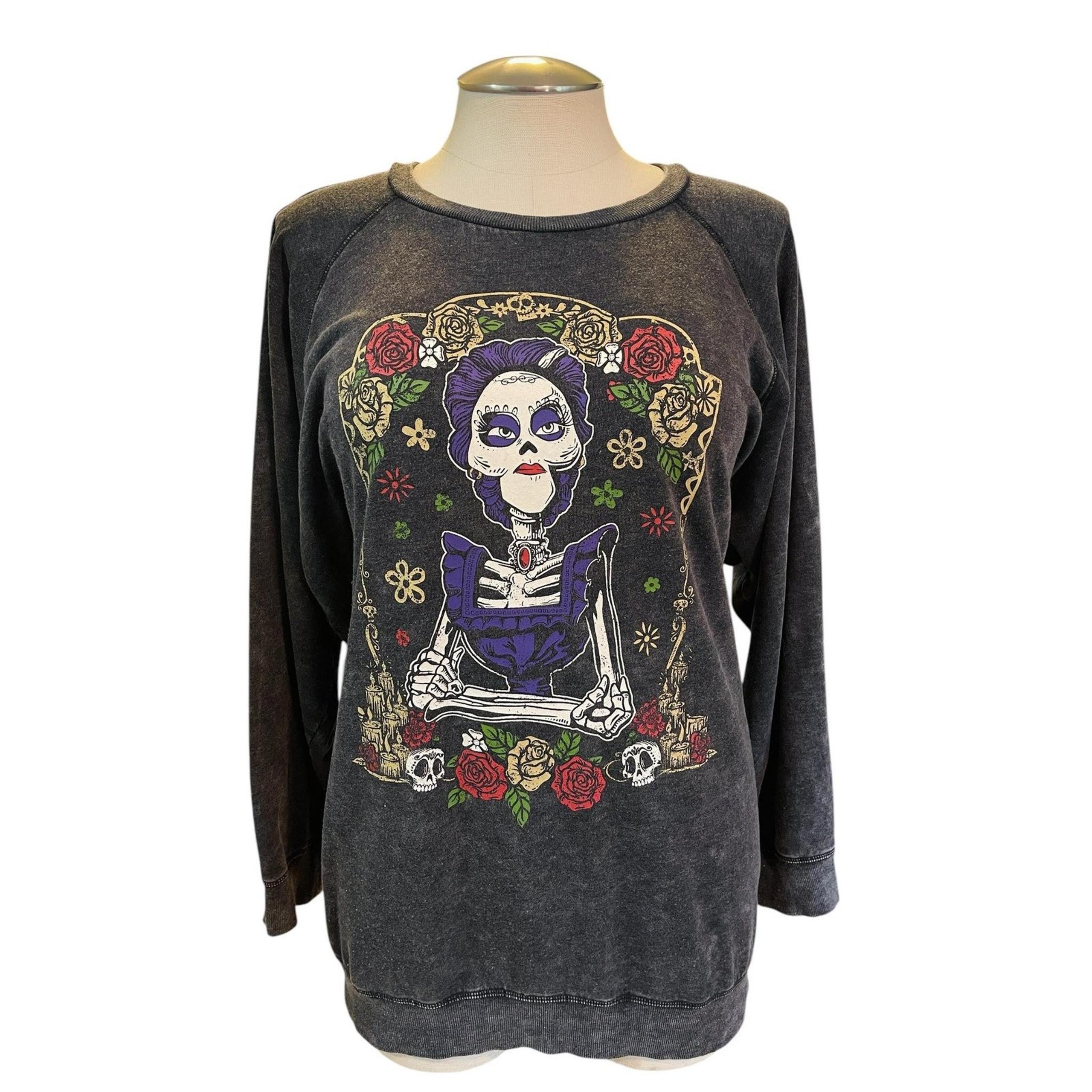 Torrid Plus Size 5 Disney Pixar Coco Mama Shrine Mineral Wash Sweatshirt 5X