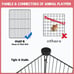20 Panels Small Animal Playpen, Pet Playpen with Waterproof Mat, C&C Cage