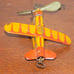 Vintage Sky Ranger Tin Wind Up Airplane Unique Art Toy Part